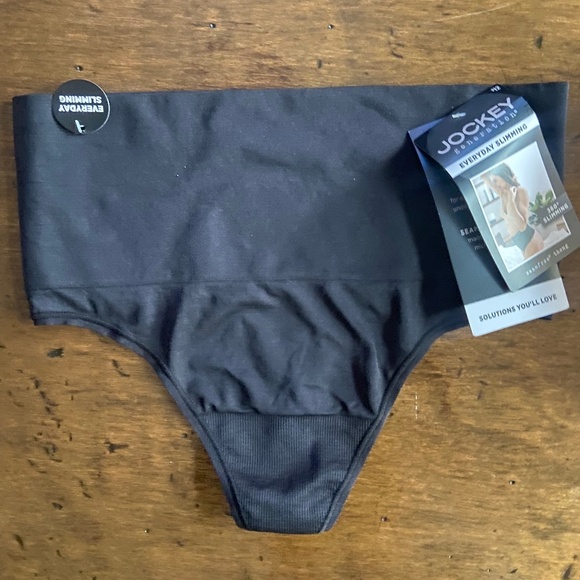 Jockey Other - Jockey Everyday Slimming Black Thong Medium